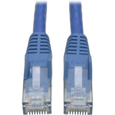 Tripp Lite Cat6 Gigabit Snagless Molded Patch Cable (RJ45 M/M) Blue, 50' - Category 6