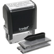 Trodat Do-it-Yourself Stamp - Date Stamp - 4 Characters/Line - 0.75" Impression Width x 1.88" Impression Length - 10000 Impression(s) - Black - Recycled - 1 Each