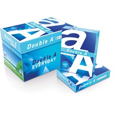 Double A Everyday Multipurpose Paper - 96 Brightness - Letter - 8 1/2" x 11" - 20 lb Basis Weight - Smooth - 10 / Carton