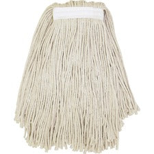 Genuine Joe GJOZ16COT, 4-ply Cotton Narrow Band Mophead, 1 Each, Natural - Cotton, Fiber, Yarn