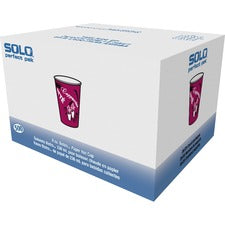 Paper Hot Drink Cups In Bistro Design, 8 Oz, Maroon, 500/carton