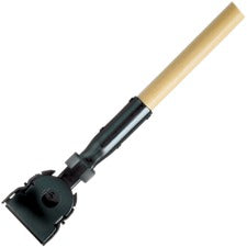 Rubbermaid Commercial Snap-On Dust Mop Hardwood Handle - 60" Length - Hardwood - 1 Each