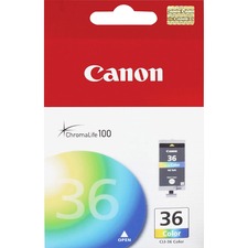 Canon CLI-36 Original Ink Cartridge - Inkjet - Cyan, Magenta, Yellow - 1 Each