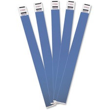 Crowd Management Wristbands, Sequentially Numbered, 10" X 0.75", Blue, 100/pack