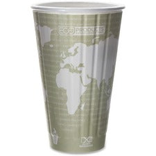 World Art Renewable And Compostable Insulated Hot Cups, Pla, 16 Oz, 40/packs, 15 Packs/carton