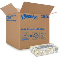 White Facial Tissue For Business, 2-ply, White, Pop-up Box, 125 Sheets/box, 48 Boxes/carton