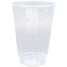 Genuine Joe Translucent Plastic Beverage Cups - 200 / Sleeve - 9 fl oz - 2400 / Carton - Clear - Plastic - Cold Drink