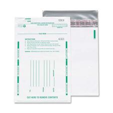 Poly Night Deposit Bags With Tear-off Receipt, 10 X 13, White, 100/pack