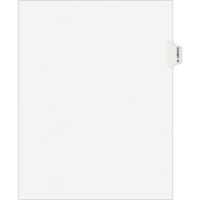 Avery&reg; Individual Legal Exhibit Dividers - Avery Style - 1 Printed Tab(s) - Character - W - 8.5" Divider Width x 11" Divider Length - Letter - White Paper Divider - Paper Tab(s) - 25 / Pack