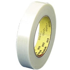 Scotch General-Purpose Filament Tape - 60 yd Length x 0.75" Width - 6 mil Thickness - 3" Core - Synthetic Rubber - Glass Yarn Backing - 1 / Roll - Clear
