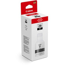 Canon GI-26 Pigment Color Ink Bottle - Inkjet - Black - 6000 Pages - 132 mL - High Yield - 1 Each
