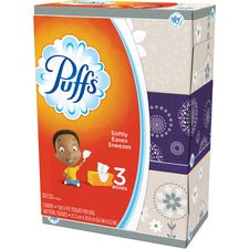 Puffs Basic Facial Tissues - 2 Ply - Multi - Durable, Soft - For Face, Skin, Multipurpose - 180 Per Box - 24 / Carton