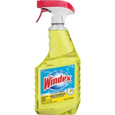 Windex&reg; MultiSurface Disinfectant Spray - Ready-To-Use Spray - 23 fl oz (0.7 quart) - Fresh Citrus ScentBottle - 1 Each - Yellow