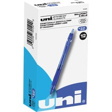 uni&reg; Jetstream Elements Ballpoint Pen - Medium Pen Point - 1 mm Pen Point Size - Blue Gel-based Ink - 1 Dozen