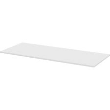 Lorell Width-Adjustable Training Table Top - White Rectangle Top - 72" Table Top Length x 30" Table Top Width x 1" Table Top Thickness - Assembly Required