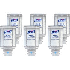 PURELL&reg; Advanced Hand Sanitizer Gel Refill - Clean Scent - 15.2 fl oz (450 mL) - Push Pump Dispenser - Kill Germs - Hand, Skin - Clear - Dye-free, Refillable, Unscented - 6 / Carton