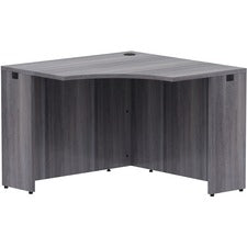 Lorell Weathered Charcoal Laminate Desking - 42" x 24"29.5" Desk, 1" Top - Finish: Weathered Charcoal Laminate