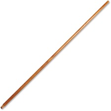 Rubbermaid Commercial Lacquered Wood Broom Handle - 60" Length - 1.30" Diameter - Natural - 12 / Carton