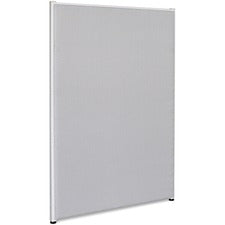Lorell Gray Fabric Panels - 36.4" Width x 60" Height - Steel Frame - Gray - 1 Each