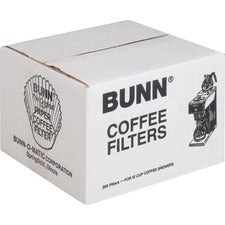 Flat Bottom Coffee Filters, 12 Cup Size, 250/pack