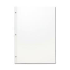 Sparco Unruled Filler Paper - 100 Sheets - Plain - Unruled Margin - 20 lb Basis Weight - Letter - 8 1/2" x 11" - White Paper - Subject, Reinforced Edges - Recycled - 100 / Pack