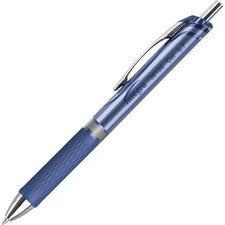 Integra Retractable Gel Ink Pen - Medium Pen Point - 0.7 mm Pen Point Size - Retractable - Blue Gel-based Ink - Blue Barrel - Metal Tip - 1 Dozen