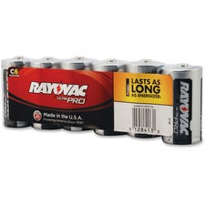 Rayovac Ultra Pro Alkaline C Batteries - For Multipurpose - C - 1.5 V DC - 6 / Pack