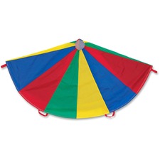 Nylon Multicolor Parachute, 12 Ft Dia, 12 Handles