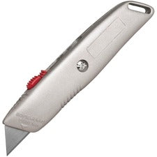 Sparco 3-position Retractable Blade Utility Knife - Stainless Steel Blade - 6" Cutting Length - Retractable, Heavy Duty Utility Blade - 1 Each