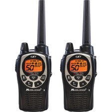Midland GXT1000VP4 Up to 36 Mile Two-Way Radio - 50 Radio Channels - 22 GMRS - Upto 158400 ft - Auto Squelch, Hands-free, Keypad Lock, Silent Operation - Alkaline