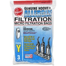 Disposable Allergen Filtration Bags For Commercial Windtunnel Vacuum, 3/pack