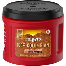 Folgers&reg; Ground 100% Colombian Coffee - Medium - 22.6 oz - 1 Each