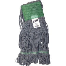 Genuine Joe GJO20116, 5" Headband Earth Mop Refill, 1 Each, Blue - Polyester