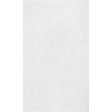 Genuine Joe Polishing Floor Pad - 5/Carton - 14" Width - Polishing, Floor - 175 rpm to 350 rpm Speed Supported - Durable, Long Lasting, Non-abrasive - Fiber, Resin - White