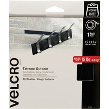 Heavy-duty Fasteners, Extreme Outdoor Performance, 1" X 10 Ft, Black