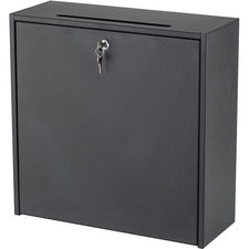 Wall-mountable Interoffice Mailbox, 18 X 7 X 18, Black