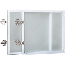 Lorell Wall-Mount Hutch Frosted Glass Door - 0.2" , 36" Door, 16.6" x 16"0.9" - Finish: Frost