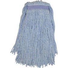 Genuine Joe GJON24B1B, Blended Yarn Blue Mophead, 1 Each, Blue - Yarn