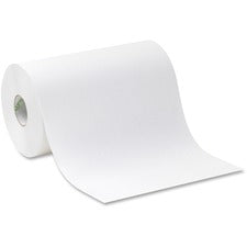 Hardwound Paper Towel Roll, Nonperforated, 1-ply, 9" X 400 Ft, White, 6 Rolls/carton