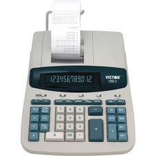 1260-3 Two-color Heavy-duty Printing Calculator, Black/red Print, 4.6 Lines/sec