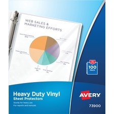 Top-load Vinyl Sheet Protectors, Heavy Gauge, Letter, Clear, 100/box