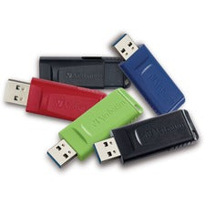 32GB Store 'n' Go&reg; USB Flash Drive - 5pk - Assorted - 32GB - 5pk - Assorted