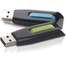 32GB Store 'n' Go&reg; V3 USB 3.2 Gen 1 Flash Drive - 2pk - Blue, Green - 32GB - 2 Pk - Blue, Green