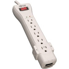 Protect It! Surge Protector, 7 Ac Outlets, 15 Ft Cord, 2,520 J, Light Gray