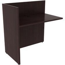 Lorell Espresso Laminate Desk - 42" x 24" x 41.5" - Material: Laminate - Finish: Espresso