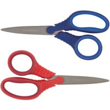 Fiskars Schoolworks 5" Kids Scissors - 5" Overall Length - Left/Right - Stainless Steel - Pointed Tip - Assorted - 2 / Pack