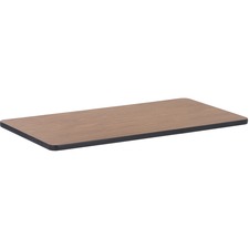 Lorell Medium Oak Laminate Rectangular Activity Tabletop - High Pressure Laminate (HPL) Rectangle, Medium Oak Top - 24" Table Top Width x 48" Table Top Depth x 1.13" Table Top Thickness - Assembly Required