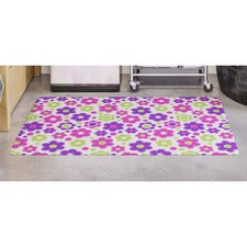 Fashionmat Chair Mat, Rectangular, 35 X 40, Daisies