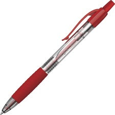 Integra Retractable 0.7mm Gel Pen - Medium Pen Point - 0.7 mm Pen Point Size - Retractable - Red Gel-based Ink - Red Barrel - 1 Dozen