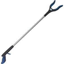 Ettore Grip 'n Grab Multipurpose Pickup Tool - 32" Reach - Articulating Head, Rust Proof, Comfortable Handle, Comfortable Handle - Rubber, Aluminum, Plastic - Blue - 1 Each